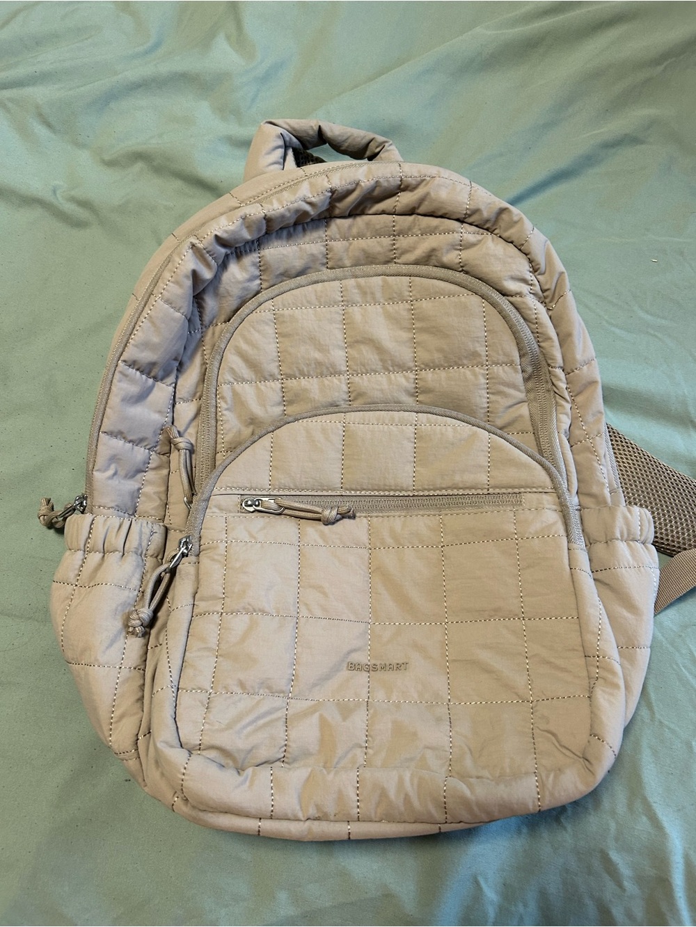 Bagsmart Quilted Travel Backpack - Beige